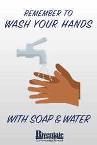 Wash Your Hands Wall Decals- 20"x30"